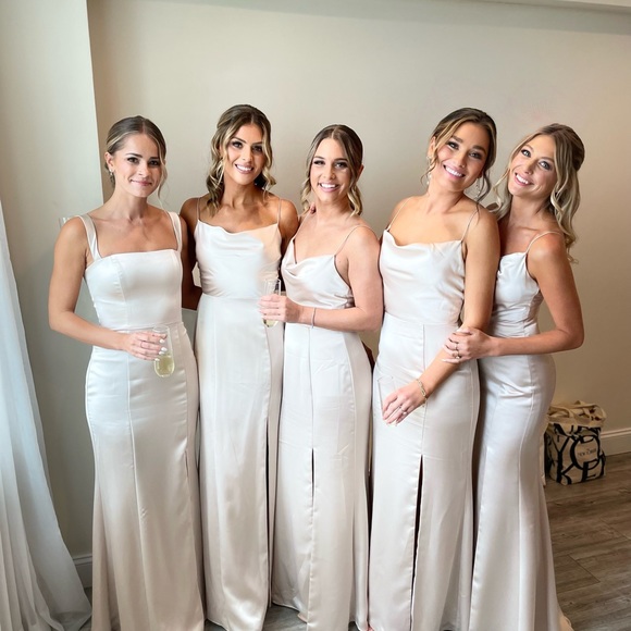 Amsale Chloe Dress - Champagne - Picture 2 of 6